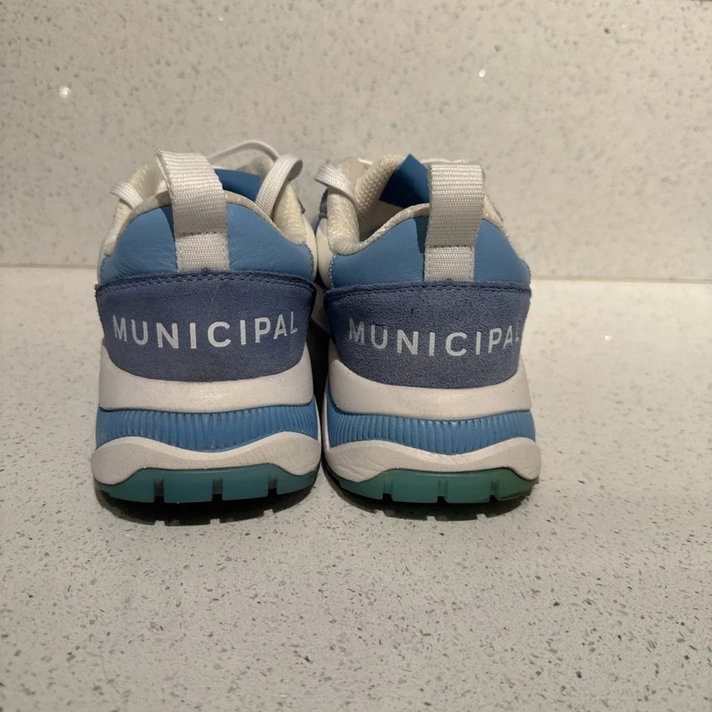 Mark Wahlberg Municipal Origin Sneakers Men's US9.5/9 White/Sky Blue